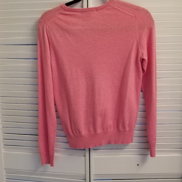 Uniqlo V neck sweater cotton/cashmere blend - Picture 2 of 4